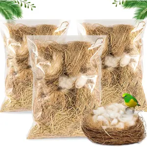 Bird nesting materials - Bird nest bed materials Hummingbird nesting materials Mixed canary nesting materials Quail nesting materials Parrot nesting materials Suitable for cages, gardens, tree trunks (2)