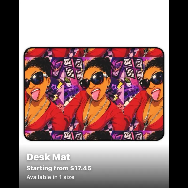 Main Character Energy Desk Mat, Computer Office Equipment, Pc Accessories