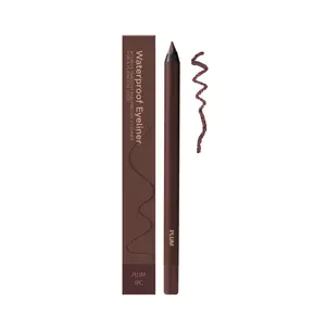 Waterproof Eyeliner Gel Pencil Long-Lasting Smudge-Proof Eye Liner, Highly Pigmented Smooth Gel Eye Makeup Pen Smooth Precision Eyeliner Pencil Matte Waterproof Sweat-Proof Eye Liner Pen, Blendable Longwear Eyes Makeup for Flawless Look