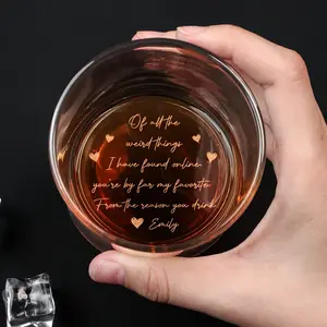 I Have Found My Alien High quality laser engraved whiskey glasses, Personalize your name or handwriting Gifts for couples, Home Decor & Gifts, Funny gift for men and women, Drinkware.