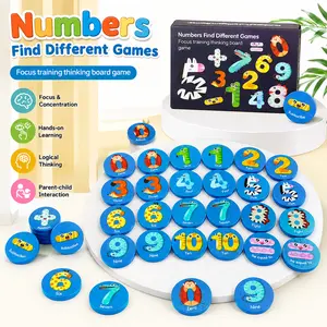 28 PCS Montessori Number Matching Puzzle Game for Kids, Preschool Learning Toy,Educational STEM Toy, Memory Matching Activity, Fine Motor Skills Game, Homeschool Learning Tool, Kindergarten Ready Busy Board, Screen Free Kids Toy