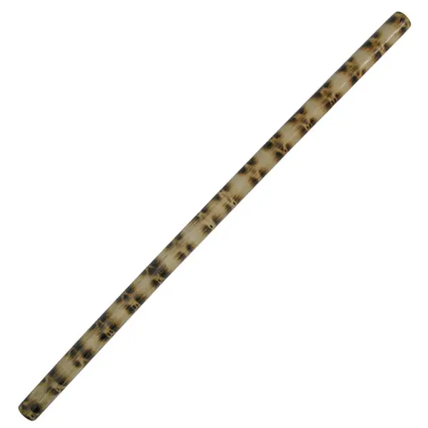 MasterUSA 26-inch Authentic Escrima Stick - Burned Tiger Rattan Skin, Durable Style Self-Defense Martial Arts Training Equipment with Footprints Design, Durable Martial Arts