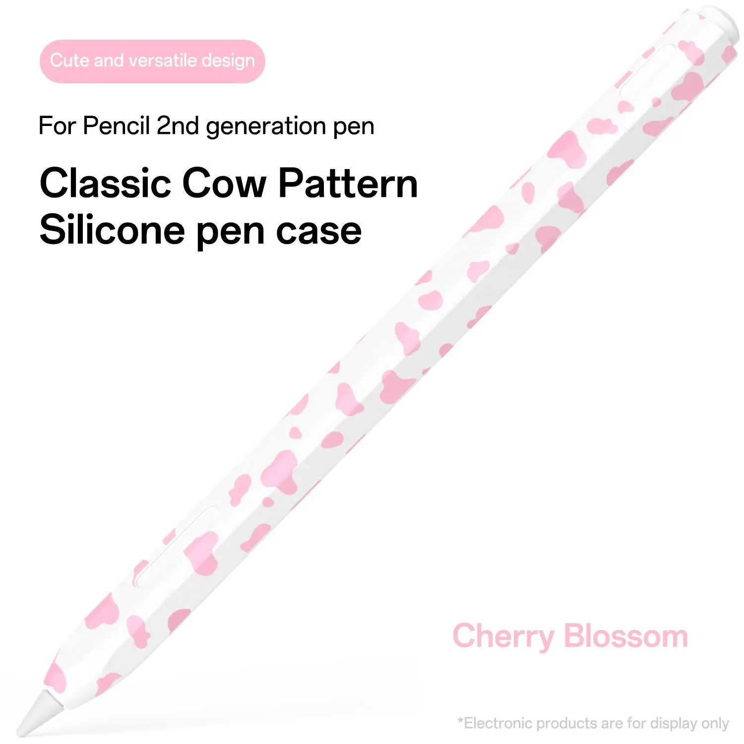 Cow Pattern Silicone Stylus Case, Touchscreen Pen, 1 Count Anti-slip Stylus Protective Case, Tablet & Computer Accessories Compatible with Apple Pencil Pro