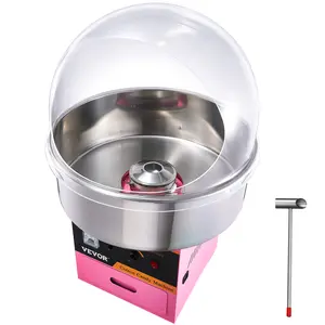 VEVOR Electric Cotton Candy Machine,  1000W Candy Floss Maker, Commercial Cotton Candy Machine with Stainless Steel Bowl, Sugar Scoop, and Cover, Perfect for Home Kids Birthday, Family Party