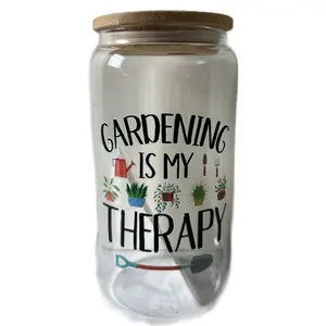Gardening is my therapy Glass Drinkware