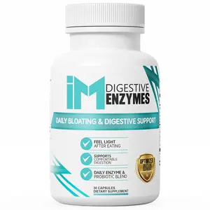 IM Digestive Enzymes | Digestive Comfort & Bloating Support | Multi-Enzyme + Probiotic Formula | Daily Capsules