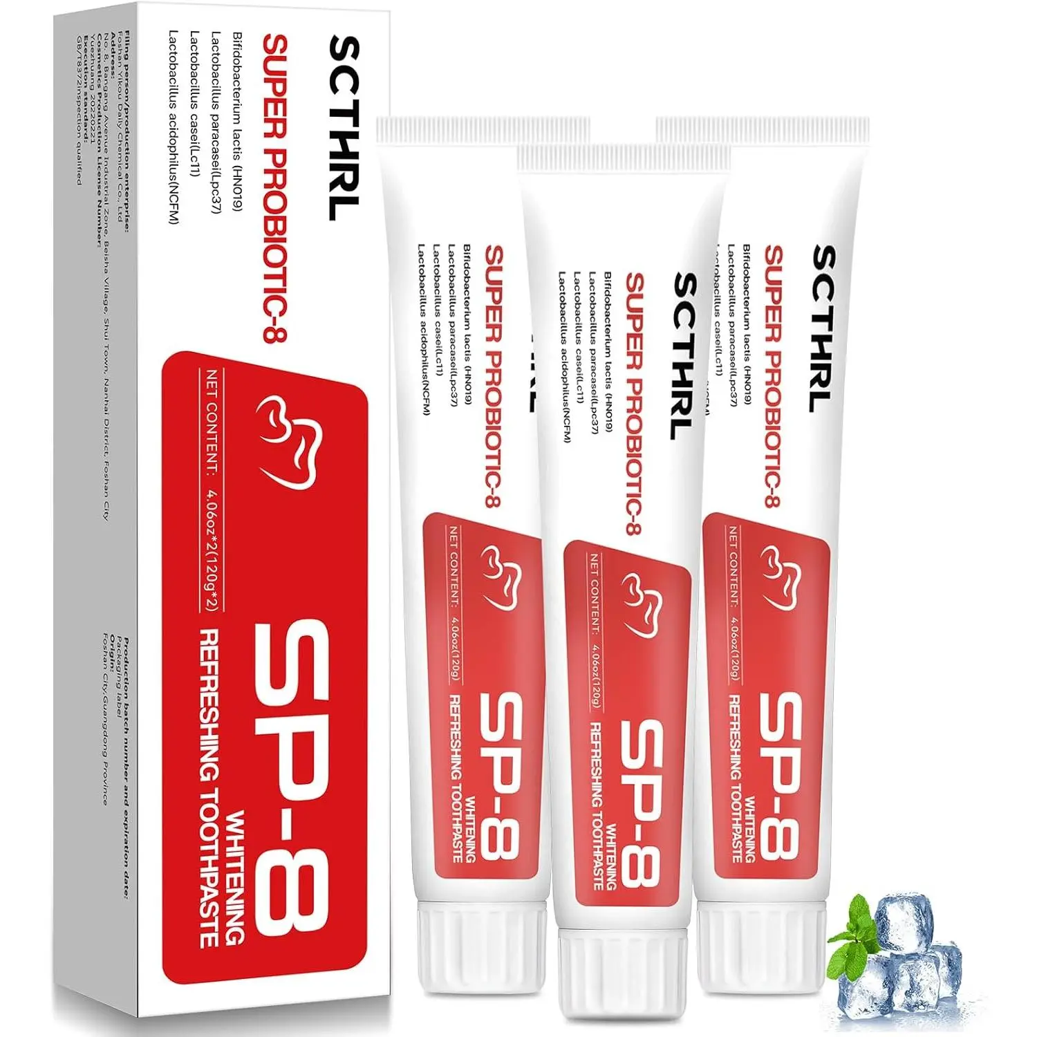【Free Delivery】SCTHRL 3-Pack SP-8 Probiotic Whitening Toothpaste – SP8 Enamel Repair & Whitening Toothpaste, Soothes Sensitive Teeth, Freshens Breath & Promotes Healthy Gums