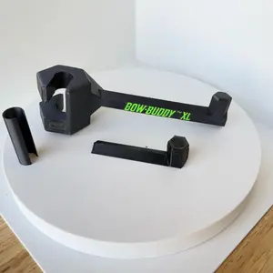 Twist-On 3.0 “XL” Bow Buddy – Nearly Universal Bow Hanger for Trucks & SUVs - Printed from ASA will not melt/warp– Spacer Ring Included | 20% Stronger | Quick No-Tool Install Carry Gear