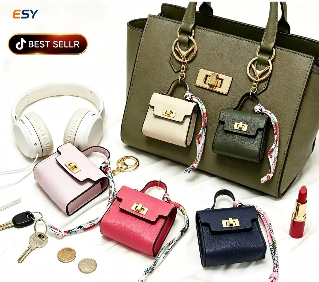 Durable Lightweight Mini Unisex PU Leather Square Bag - Colorful Strap Phone Charm, Daily Earphone Pouch, Lipstick Holder, Envelope Accessory (TikTok Shop Spring Glow Up Summervibes)