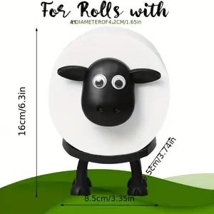 Sheep Cute Animal Paper Towel Holder, Humorous Standing Bathroom Tissue Rack, Fun Toilet Decoration, Mother's Day Christmas Gift