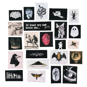 Sew On Fabric Patches. 1 Full Sheet of 23