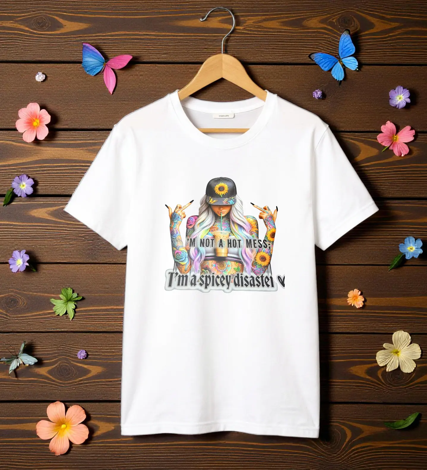 I'm Not A Hot Mess I'm A Spicey Disaster Graphic T Shirt