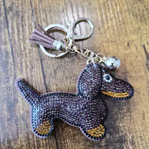 LGS Charms - Dogs & Cats - Rhinestone Keychain Fashion Accessory with Tassel