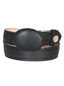 El General Men’s Western Belt - Crazy Leather - Black   21274