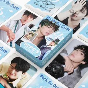 92 Pieces Park Bo Gum Stickers & Photo Cards, Perfect for Room Decor, Notebook, Holiday Gift, Includes 32 Stickers, 60 Photo Cards, Sticker Packs, Sticker Set, Aesthetic Stickers