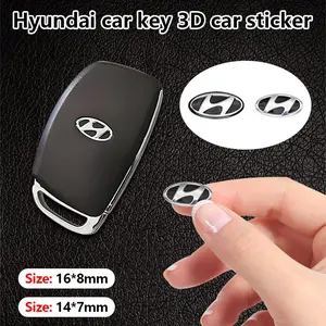 Hyundai Car Keychain Replacement Emblem, Durable Scratch-Resistant Sticker, Fits Tucson, Elantra, Sonata, Kona, Palisade, Accent