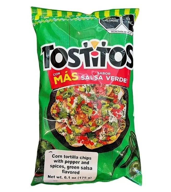 Sabritas Tostitos Sabor Salsa Verde Chips Sabritas Tostitos Sabor Salsa Verde Chips