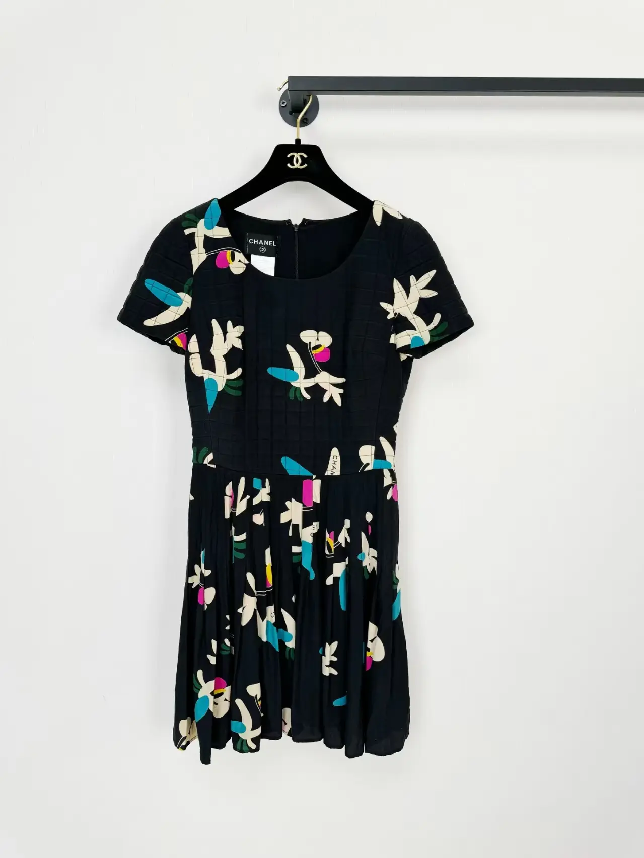 Pre-owned Chanel Vintage Dress Authentic Size 40 Bust 84 88cm Length 90cm 102297