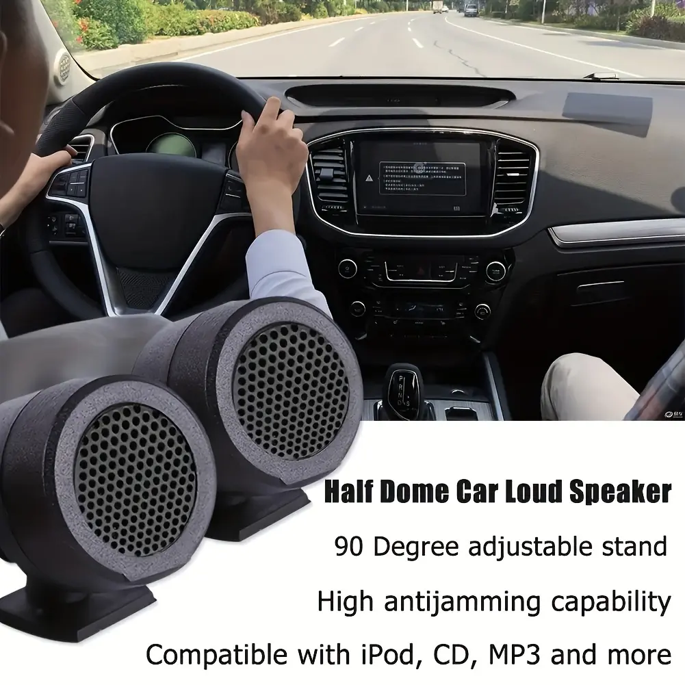 20242pcs Car Tweeter Speakers Pre-wired Dome Audio System Super Loud Tweeter Speakers Auto Car Electronic Accessories2025