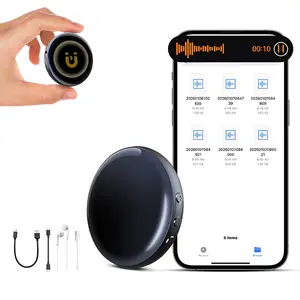 Magnetic Digital Voice Recorder + Voice Activated Recorder, Compact Audio Recorder, Audio Recording Device, Grabadora de Audio Digital Usb Wireless Portable Mini Headsets