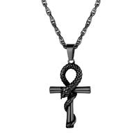 Snake Ankh-Black