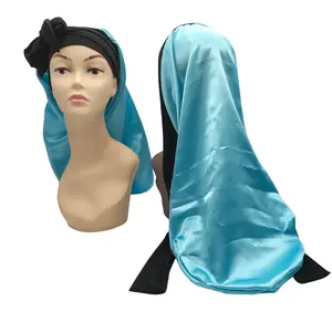 Silk Braid Bonnet for Long Hair - Reduce Friction and Keep Hairstyle Fresh - Smooth and Breathable