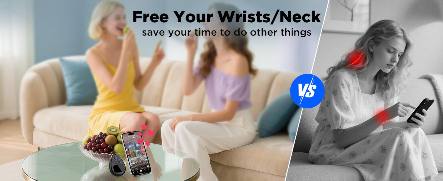 Bluetooth Auto Touch Auto Clicker, Wireless Smart Tapper, Rechargeable for TikTok Live & Social Tasks