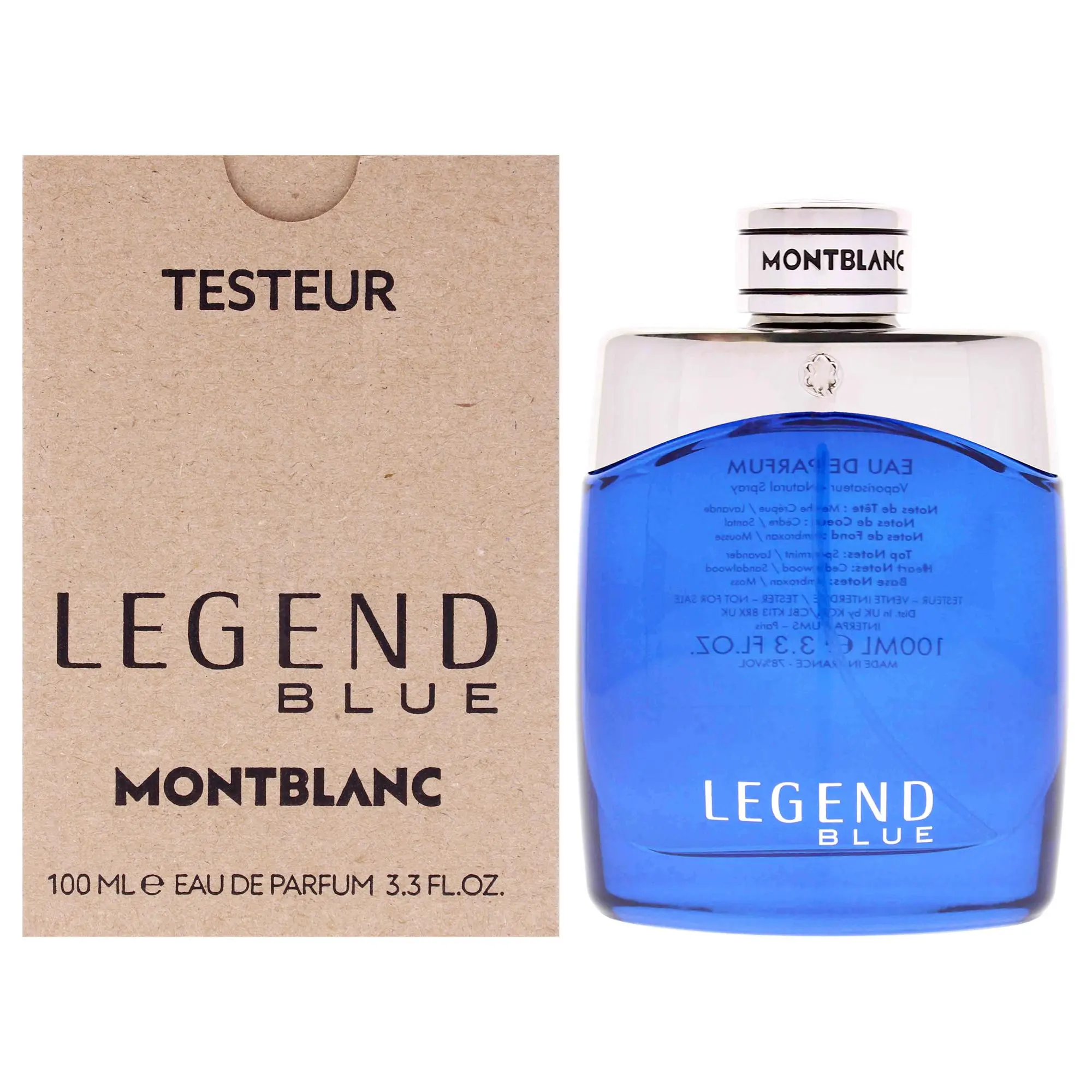 Mont Blanc Legend Blue EDP Spray for Men - 3.3 fl oz Bottle (TESTER)