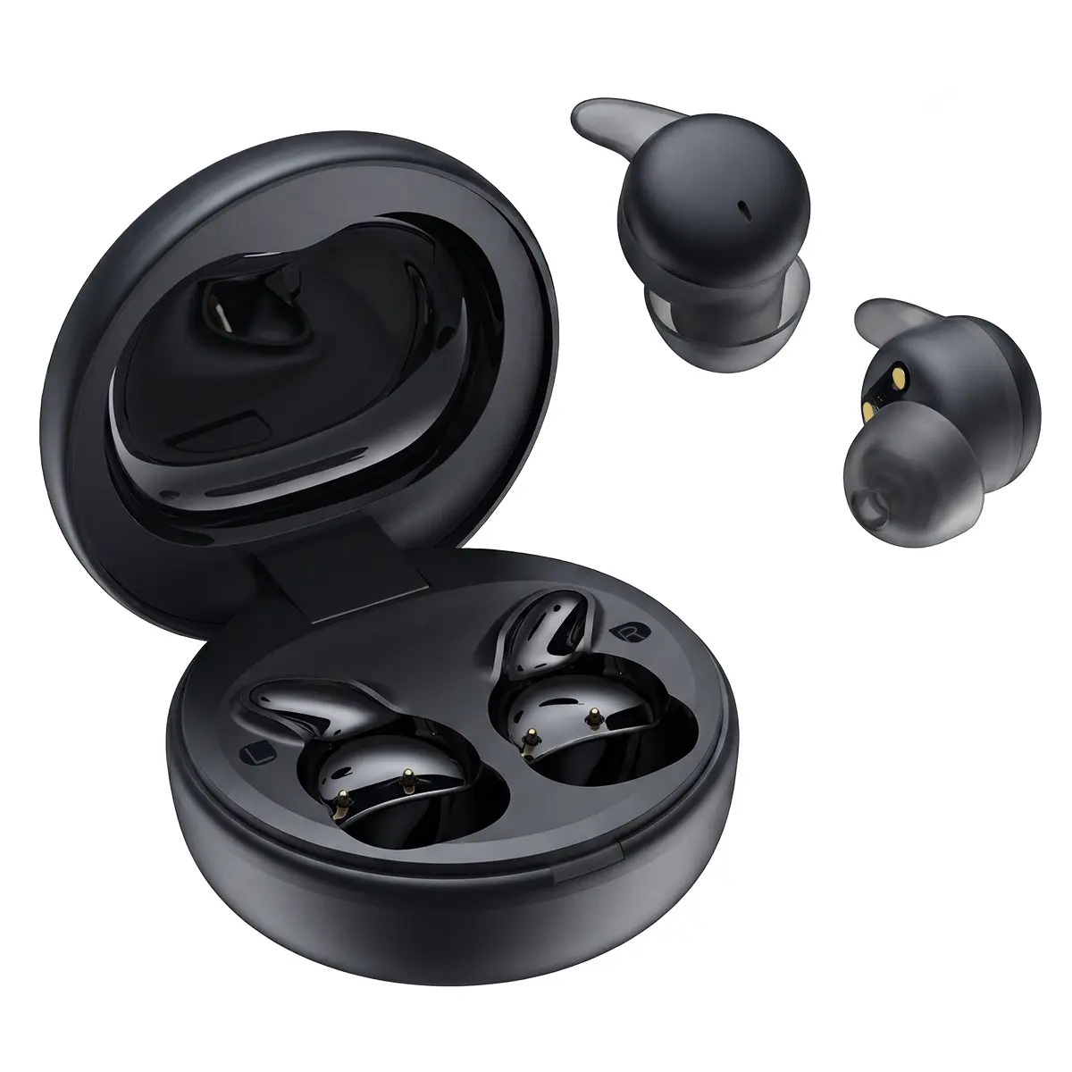 Invisible Sleep Headphones Ear Plugs for Sleeping Noise Cancelling, 50dB Reusable Silicone Earplugs for Side Sleepers, Hearing Protection Ear Plugs for Sleep, Travel, Work with Multi-Size Tips & Portable Case