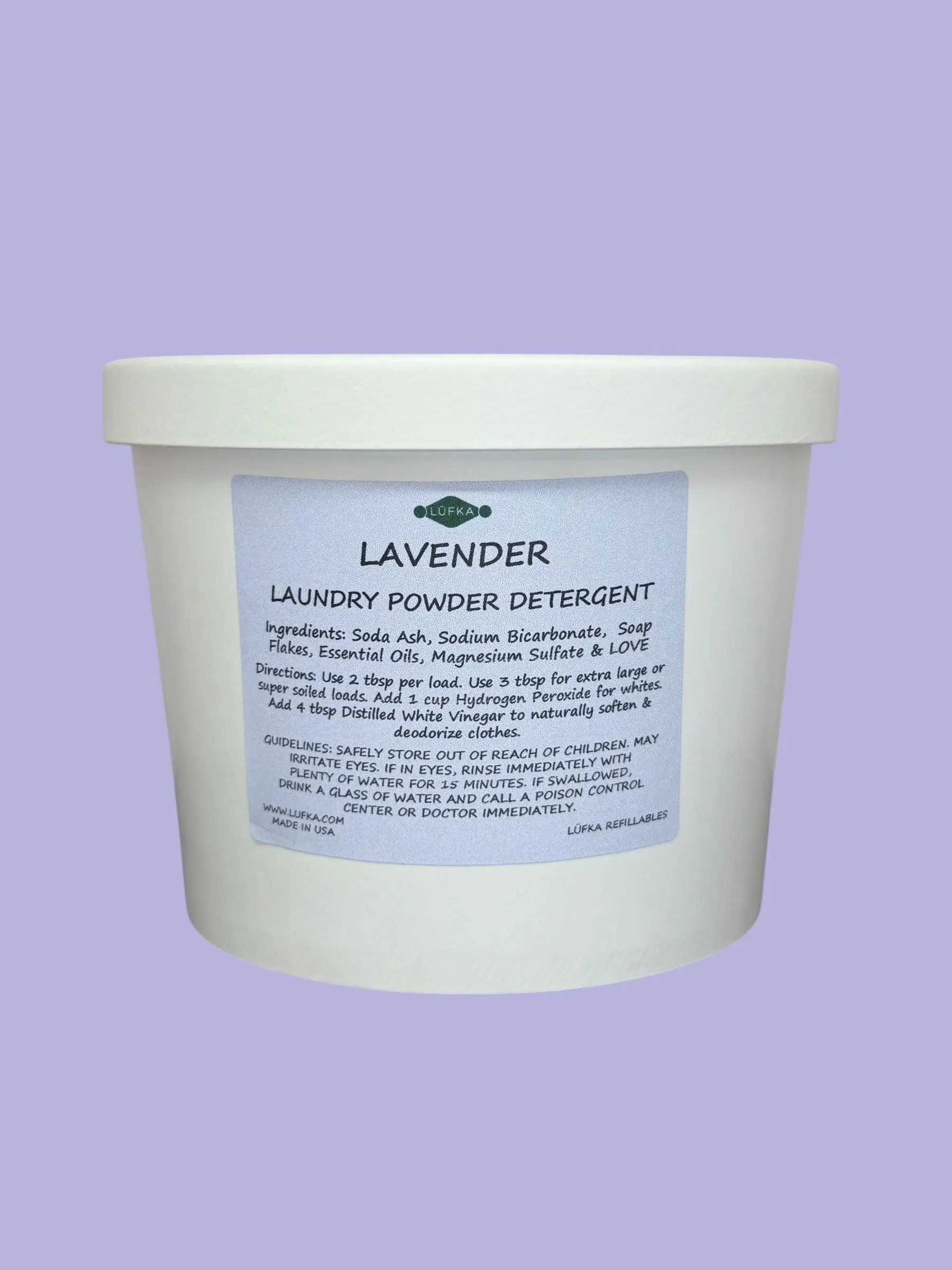 Lavender Natural Laundry Powder Detergent – 184 Loads
