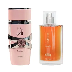 (2pc Bundle Pack) Lattafa Yara 3.4oz + Al-Rehab Choco Musk 50ml  EDP Spray