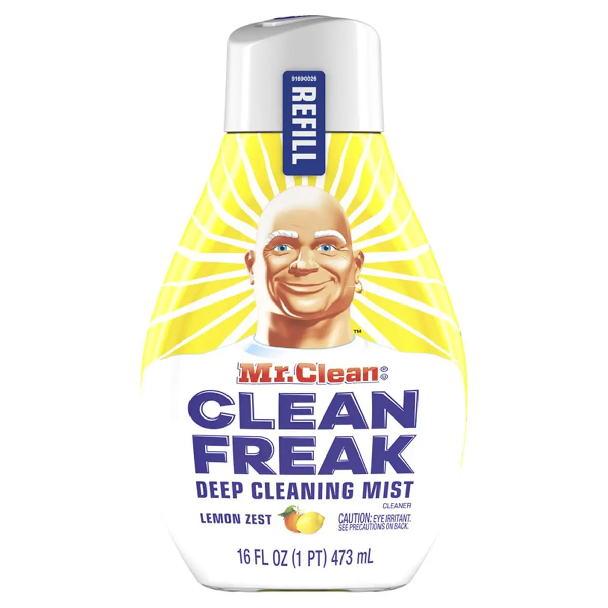Mr. Clean Freak Citrus Detergent Multi-Surface Liquid Deep Cleaning Mist Refill Bottles - 16 oz, Pack of 6, Home Household Consumer-Grade Cleaning Supplies, Scented, 1000749