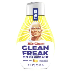 Mr. Clean 1000749 16 oz Clean Freak Lemon Scent Liquid Deep Cleaning Mist Refill - Pack of 6
