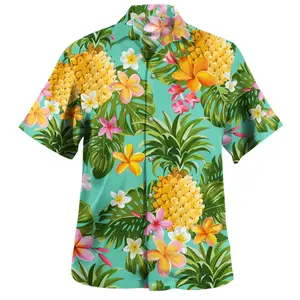 Polynesian Hawaiian Shirt - Cool summer with refreshing fruit-printed shirts.