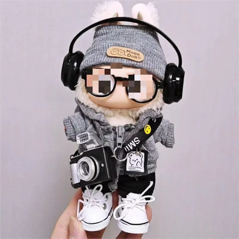 Clothes for Dolls - 7 Set 17cm Doll Clothes for Labooboo, Premium Stylish Outfit with Accessories for Play & Display（No Doll）