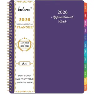 2026 Weekly Appointment Book/Planner - Daily Hourly Planner 2026, JAN 2026 - DEC 2026, 9" x 11" Appointment Book, Monthly Tabs, Hourly Interval, Thick Paper