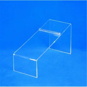 AMKO  4 in. Acrylic Angled Shoe Display - Heel Stopper