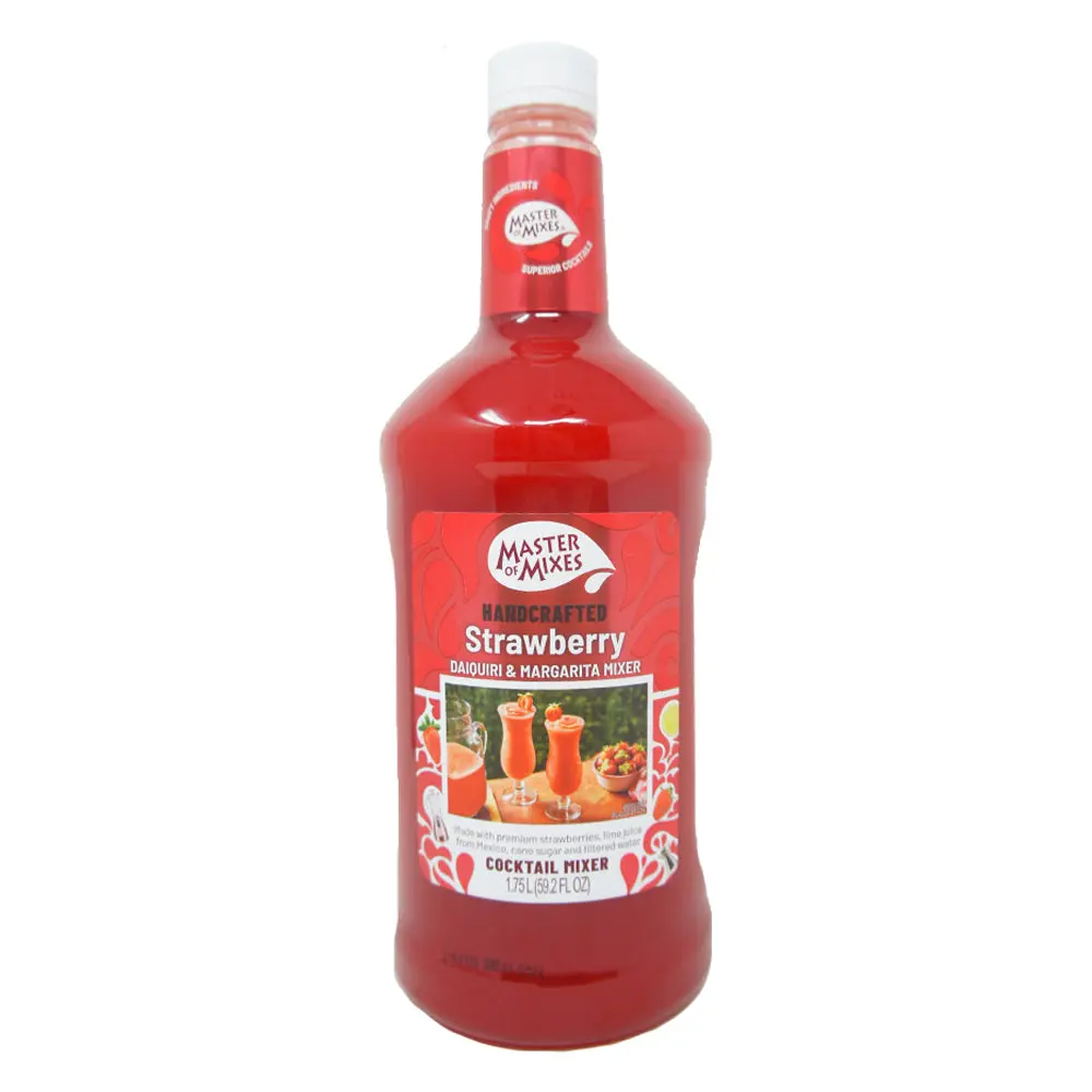 Master of Mixes Handcrafted Strawberry Daiquiri & Margarita Mixer 1.75L Party Size