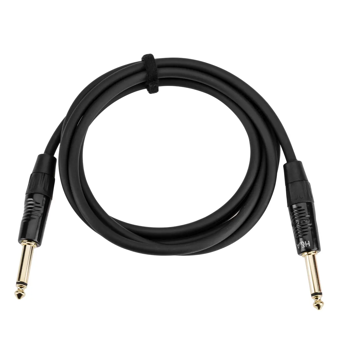 H&A Elite Pro 1/4" TS Male Instrument Cable with Neutrik Rean Gold Connectors, 6' Length, Plug-And-Play for Musical Instruments, Instrumentals