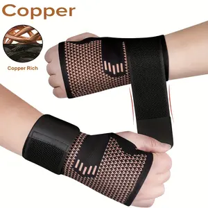 Adjustable Weightlifting Wrist Strap, Wrist Wraps, Copper Infused Wrist Support – Breathable & Lightweight, Perfect for Gym, Tennis, and Cycling, A Must-Have for Fitness Enthusiasts.