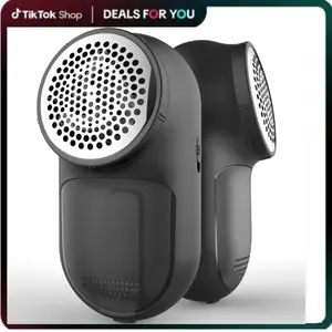 Rechargeable Fabric Shaver, Lemontec Battery-Operated Lint Remover & Sweater Defuzzer for Clothes and Furniture – Eliminates Pills, Fuzz, and Lints (Black)