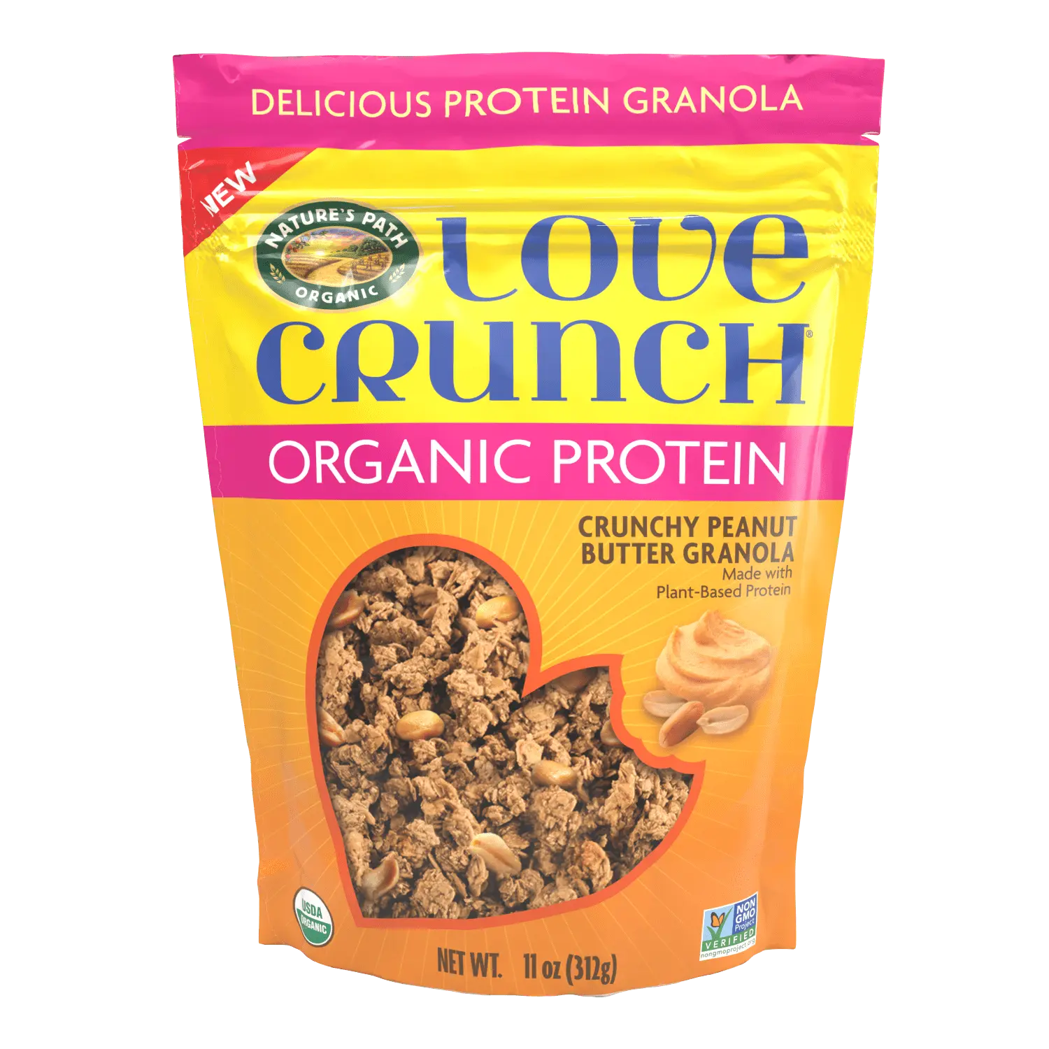 Love Crunch Organic Peanut Butter Protein Granola