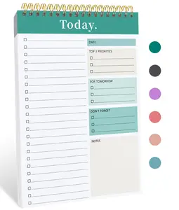 To-Do List Notepad - 52 Sheets, Undated Daily Work Planner for Productivity & Goal Tracking