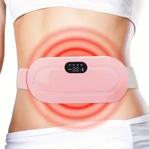 Menstrual Heating Pad, Portable Cordless Heating Belt for Cramps, Menstrual Heating Pad with Heat Levels Vibration Massage Modes for Women and Girls