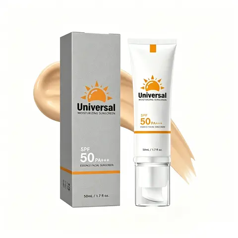 Tinted Sunscreen SPF 50 Facial Primer Hydrating No White Cast for Glass Skin Glow, Anti-Aging & Daily Broad Spectrum Protection. Lightweight, Water Resistant & Long-Lasting for All Skin Tones. 50ml.