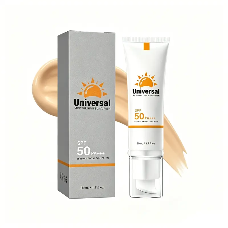Tinted Sunscreen SPF 50 Facial Primer Hydrating No White Cast for Glass Skin Glow, Anti-Aging & Daily Broad Spectrum Protection. Lightweight, Water Resistant & Long-Lasting for All Skin Tones. 50ml.