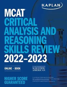 USED-MCAT Critical Analysis and Reasoning Skills Review 2022-2023: Online + Book by Kaplan Test Prep (Paperback)