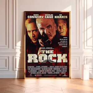 The Rock--Movie Poster,High Quality Canvas Print, Wall Art, Room Decor, Art Poster For Gift Unframed
