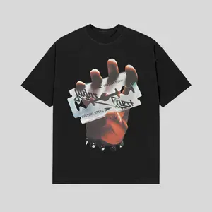 Judas Priest British Steel Shirt – Razor Blade Graphic Shirt, Vintage Heavy Metal Band Shirt, Rock Fan Gift, Men’s Tops