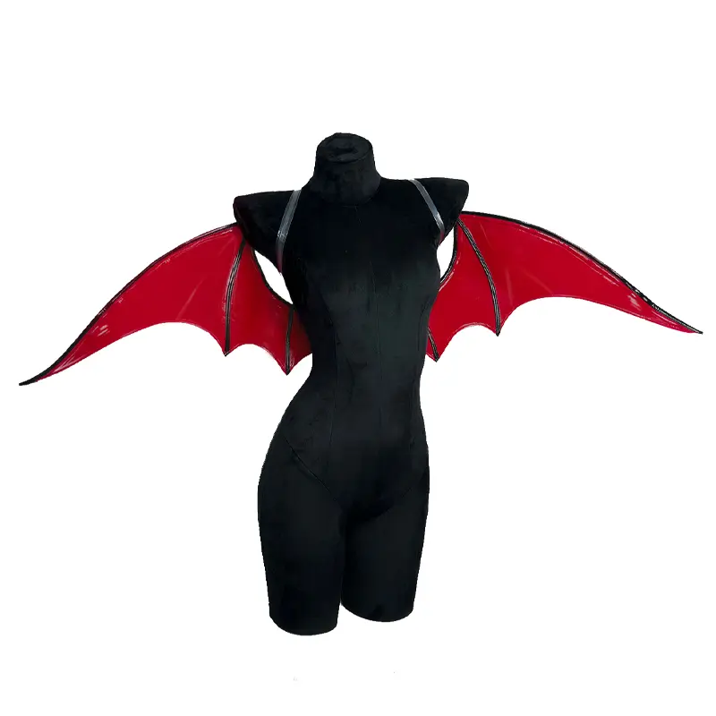 KORURACLUB Women's Gothic Succubus Bat Devil Wings, Costume Accessory for Halloween & Cosplay Parties, Women's Clothes